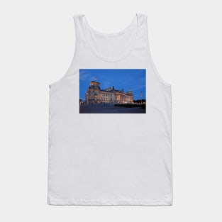 Reichstag building at dusk, Berlin, Germany Tank Top